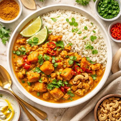 Image of Curried Squash and Basmati Rice