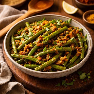 Image of Curried String Green Beans