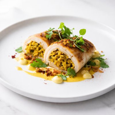 Image of Curried Stuffed Fish