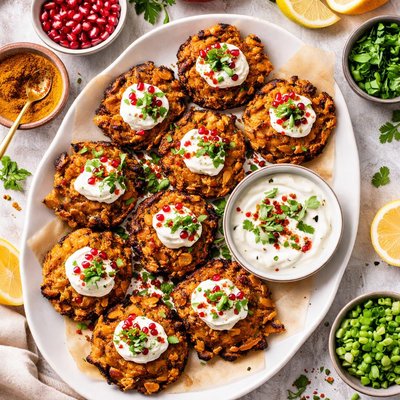 Image of Curried Sweet Potato Latkes
