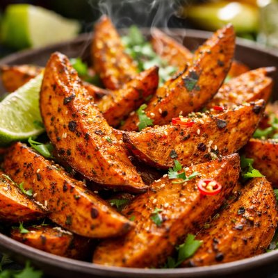 Image of Curried Sweet Potato Wedges