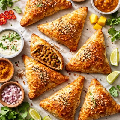 Image of Curried Turkey Turnovers