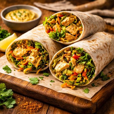 Image of Curried Turkey Wraps