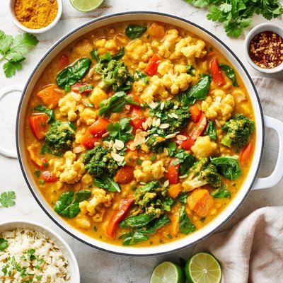 Image of Verduras al Curry Bajas en Sodio