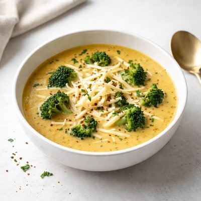 Image of Curry Cheese and Broccoli Soup