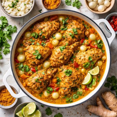 Image of Curry Chicken with Pearl Onions