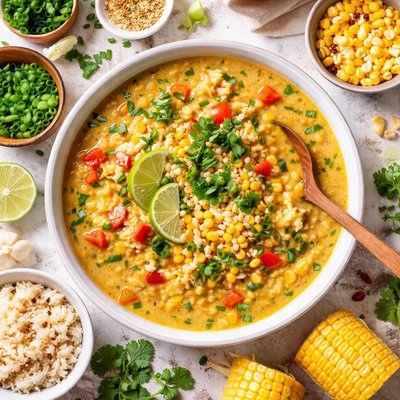 Image of Curry Corn and Rice Chowder