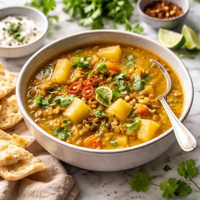Image of Curry Potato Lentil Soup