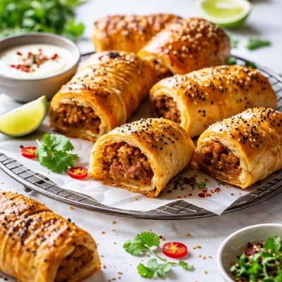 Image of Curry Puffs Sausage Rolls