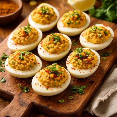 Image of Curry Stuffed Eggs