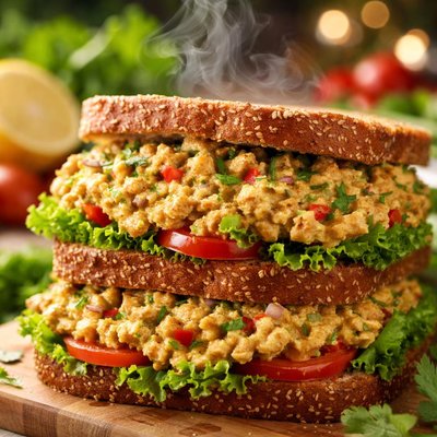 Image of Curry Tuna Fish Sandwiches