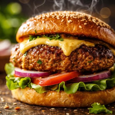 Image of Curry Turkey Burgers