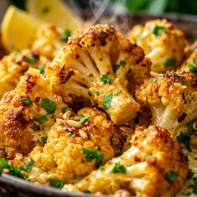 Image of Curry Yogurt Roasted Cauliflower