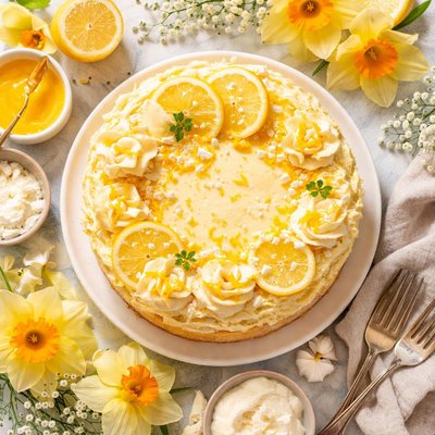 Image of Daffodil Cake Lemon Cake Supreme
