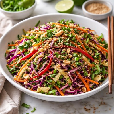 Image of Dairy Free Asian Inspired Coleslaw