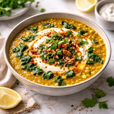 Image of Dal with Spinach and Yoghurt