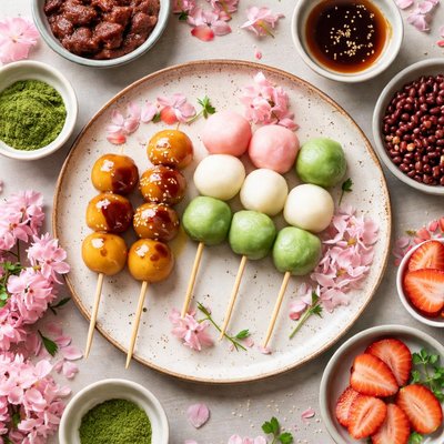Image of Dango Sweet Japanese Dumplings