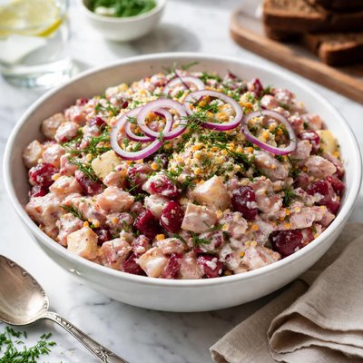 Image of Danish Sillsallet Herring Salad