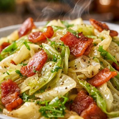 Image of Danish Wilted Cabbage Salad with Bacon