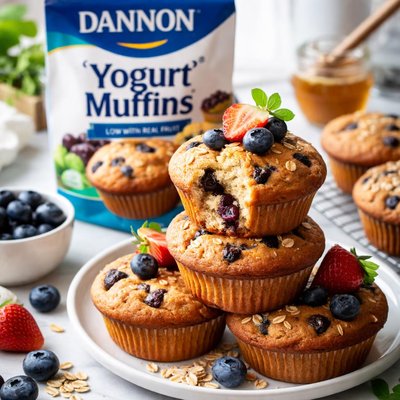 Image of Dannon Yogurt Muffins Low Fat