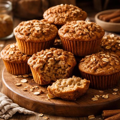 Image of Daphnes Cinnamon Oatmeal Muffins