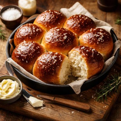 Image of Dark and Soft Restaurant Dinner Rolls