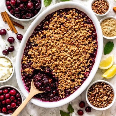 Image of Dark Cherry Cranberry Crisp
