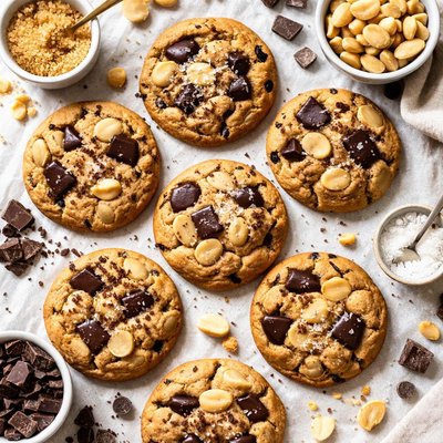 Image of Dark Chocolate and Macadmia Pieces Cookies
