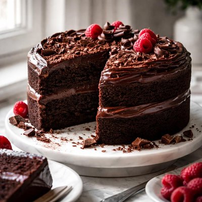 Image of Dark Chocolate Fudge Cake
