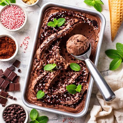 Image of Dark Chocolate Mint Gelato