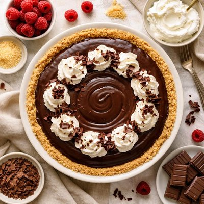 Image of Dark Chocolate Pudding Pie