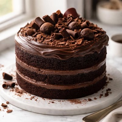 Image of Dark Creamy Chocolate Cake