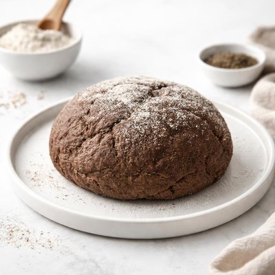 Image of Dark Rye Bread Dough Made in the Bread Machine