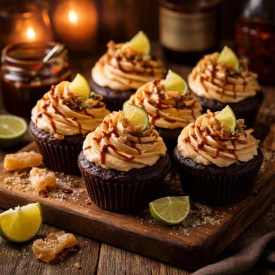 Image of Dark Stormy Cupcakes