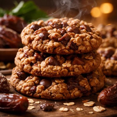 Image of Date Oatmeal Cookies with Milk Chocolate Chips