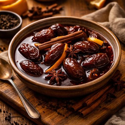 Image of Dates in Spiced Wine
