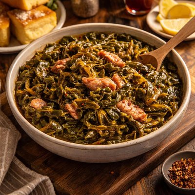 Image of Day 1 Crock Pot Collard Greens