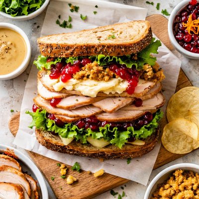 Image of Day After Thanksgiving Turkey Sandwich