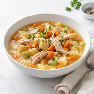Image of Day After the Holiday Turkey Soup