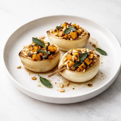 Image of Dcb Onions Stuffed with Butternut Squash Sage