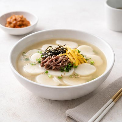 Image of Ddeok Gook Korean New Year Rice Cake Soup