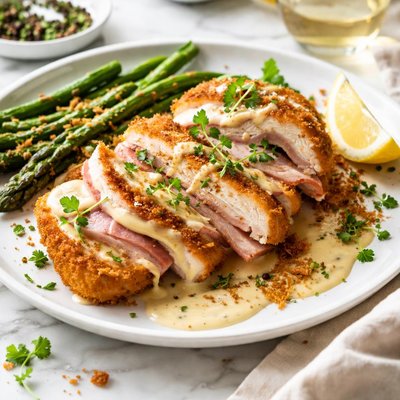 Image of De Constructed Chicken Cordon Bleu