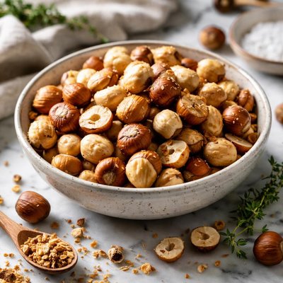 Image of De Skinning Filberts Hazelnuts