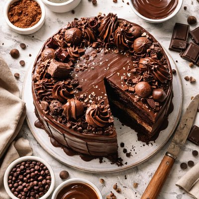 Image of Death by Chocolate Cake Aka Chocolate Heaven Cake