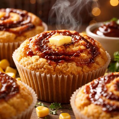 Image of Decadent A1 Swirl Corn Muffins A1