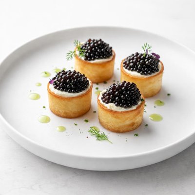 Image of Decadent Caviar in Potato Cups