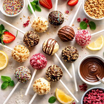 Image of Decadent Cheesecake Pops or Balls
