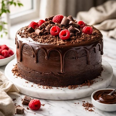 Image of Decadent Chocolate Cake with Ganache
