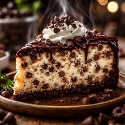Image of Decadent Chocolate Chip Cheesecake