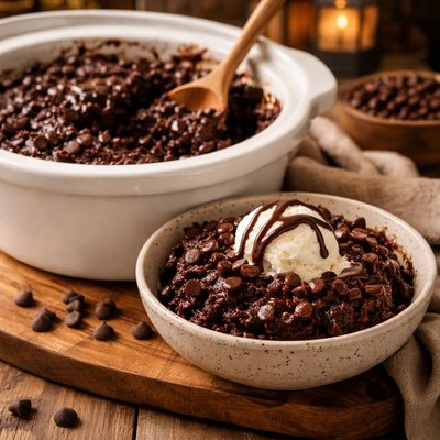 Image of Decadent Chocolate Delight Crock Pot Cake